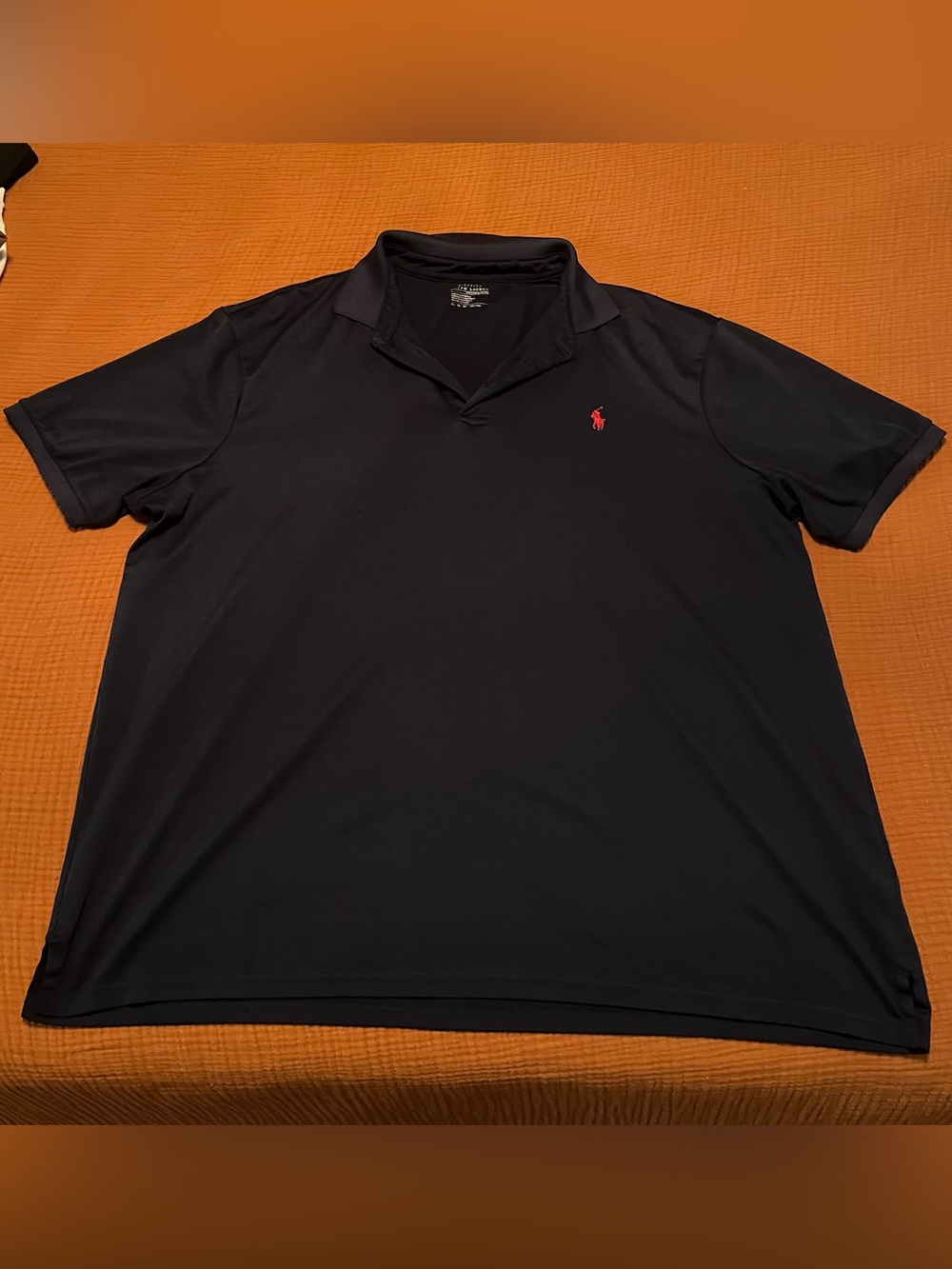 Polo by Ralph Lauren Navy Short-Sleeve Polo with Red Pony Logo